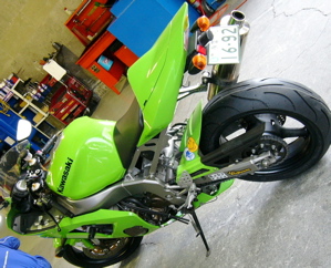 zx6r with pilot power